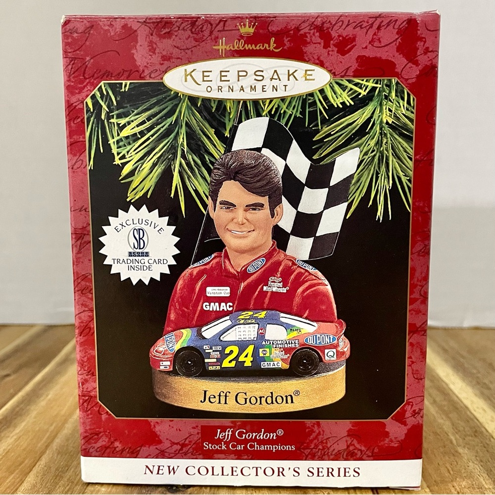 Vintage Hallmark Jeff Gordon Handcrafted Christmas Ornament 1997 in Box
